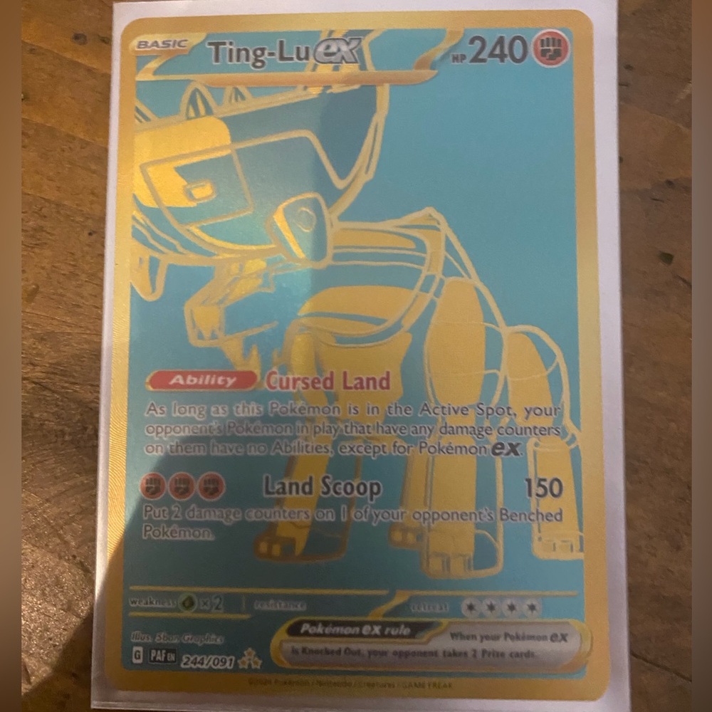 Ting Lu Paldean fates gold star 244/091